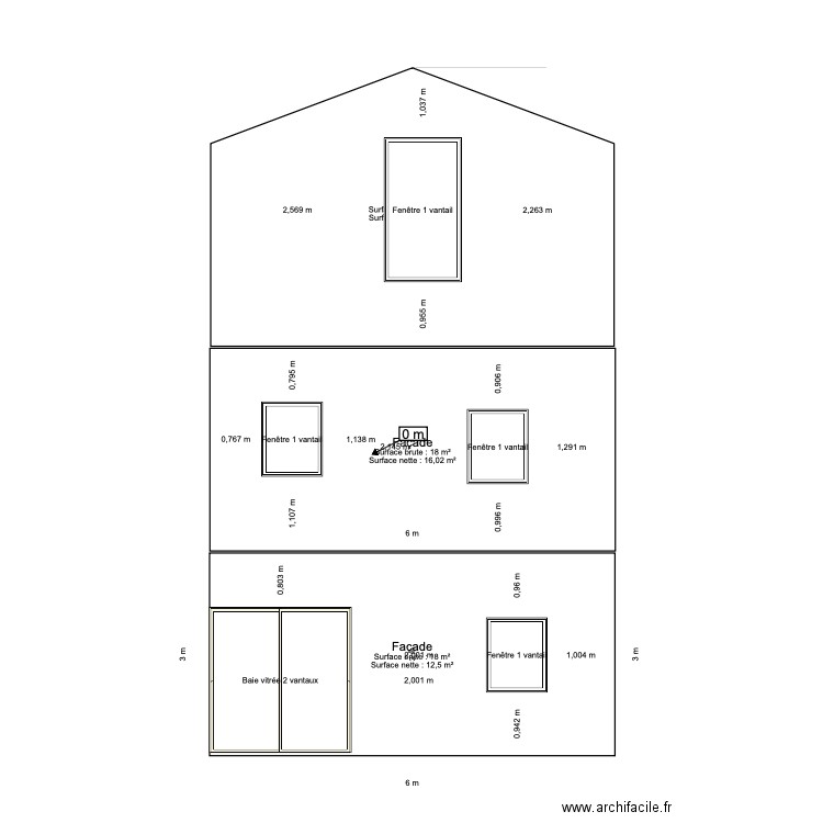 FACADE maison petite. Plan de 0 pièce et 0 m2