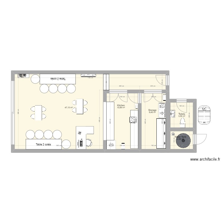 Restaurant pour notre avenir. Plan de 0 pièce et 0 m2