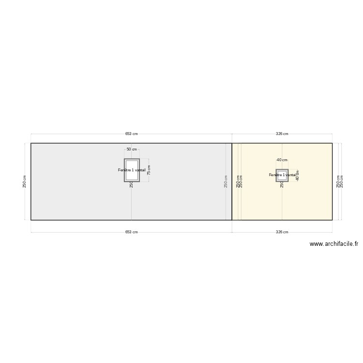 coupe arrière. Plan de 0 pièce et 0 m2