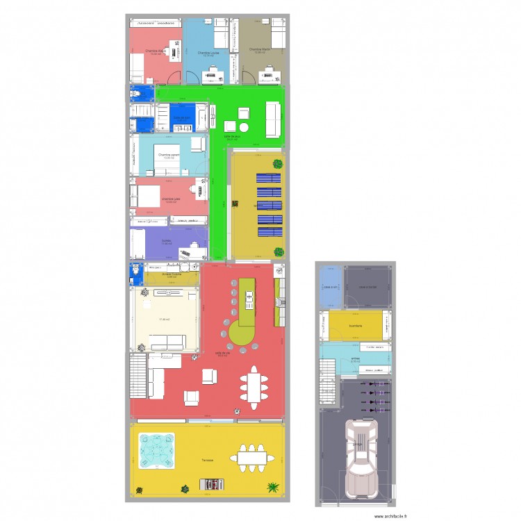 loft 300 sdb grande. Plan de 0 pièce et 0 m2