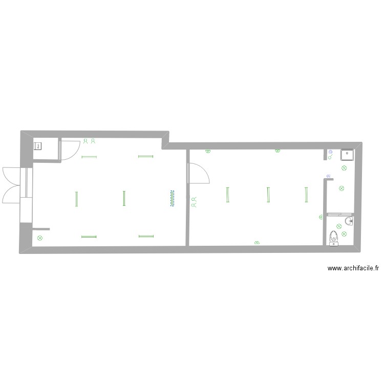 boutique. Plan de 0 pièce et 0 m2