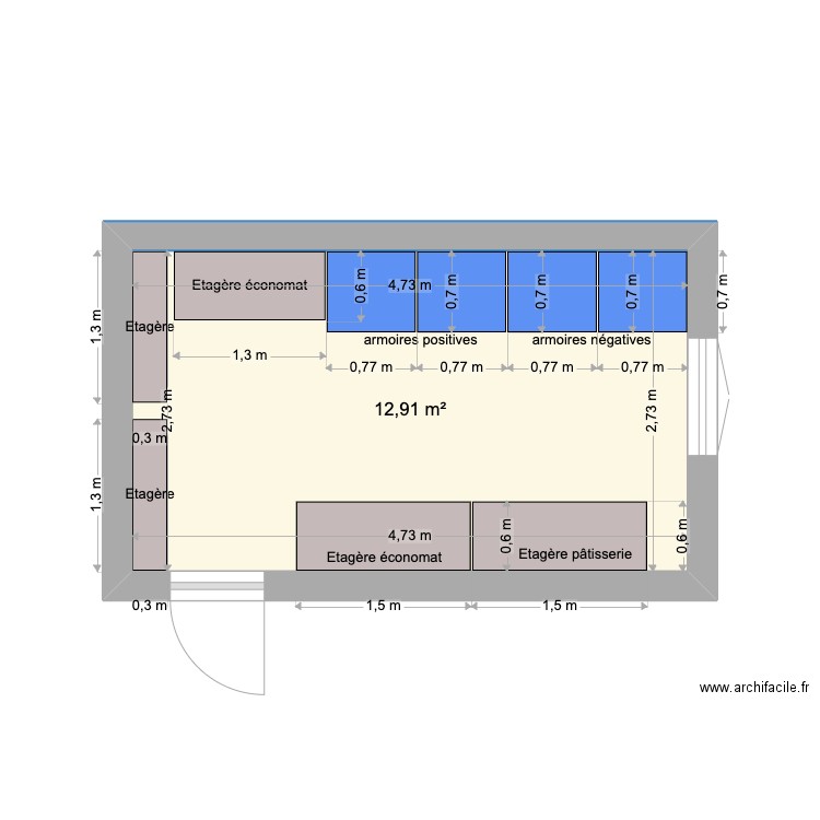 economat et stockage 2. Plan de 0 pièce et 0 m2