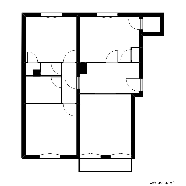 Bel veymont. Plan de 10 pièces et 49 m2