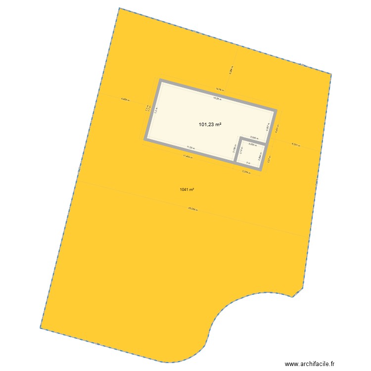 MAISON RIBAUTES. Plan de 1 pièce et 101 m2