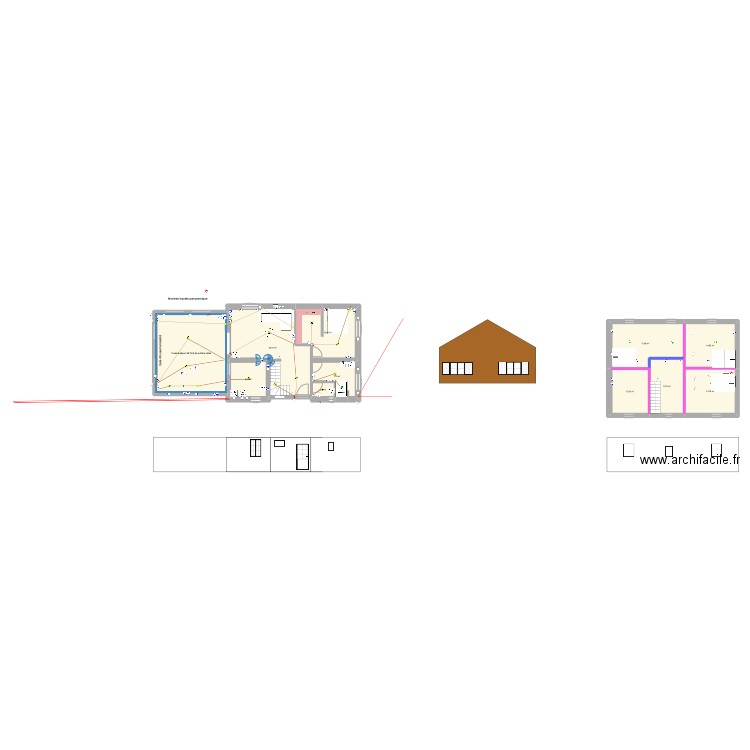 MAISON RENFONCEMENT. Plan de 11 pièces et 166 m2