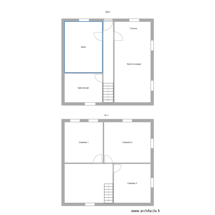 DEMARS Claudius. Plan de 8 pièces et 118 m2