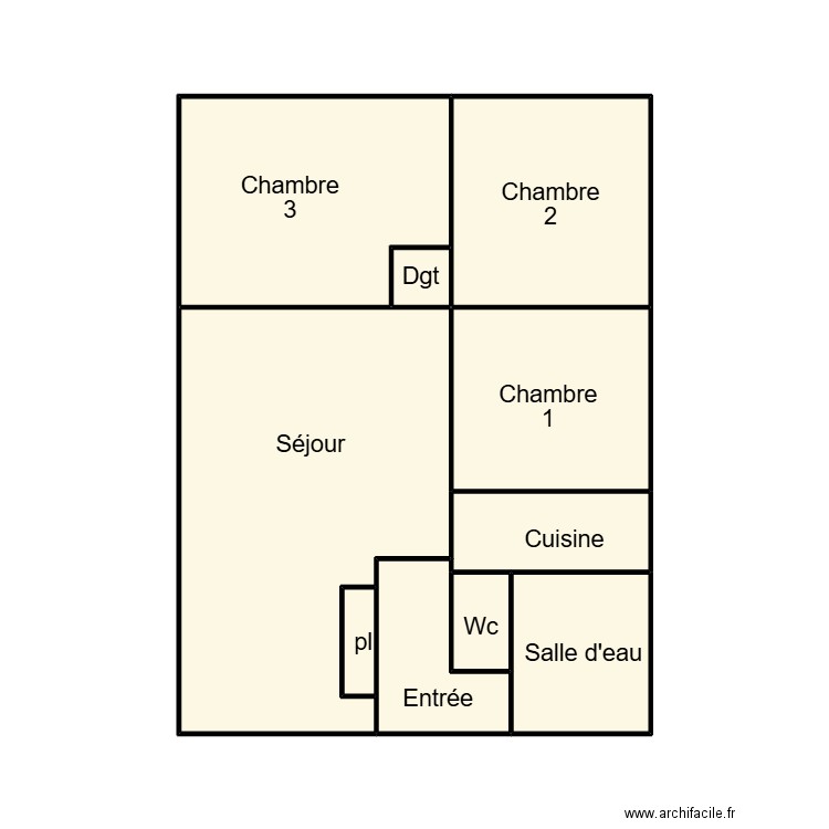 CONCARNEAU BARZIC. Plan de 10 pièces et 32 m2