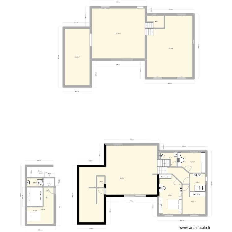 maison. Plan de 15 pièces et 278 m2