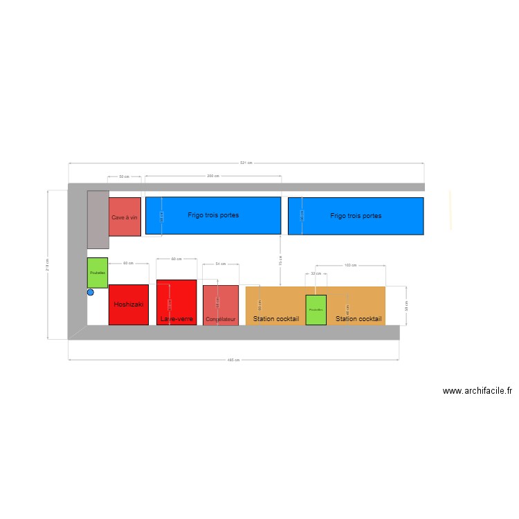 Bar Charleston. Plan de 0 pièce et 0 m2