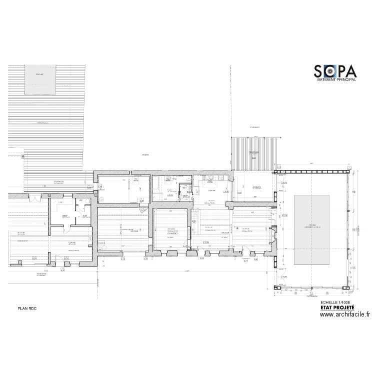 MESNIE. Plan de 0 pièce et 0 m2