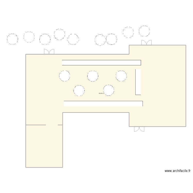 Le petit bignon. Plan de 1 pièce et 252 m2