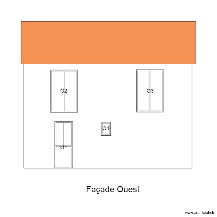 Rouret Facade Ouest après. Plan de 0 pièce et 0 m2