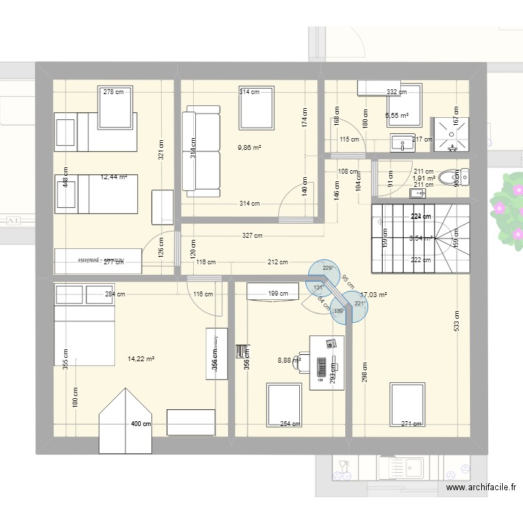 TOUL-4. Plan de 12 pièces et 200 m2