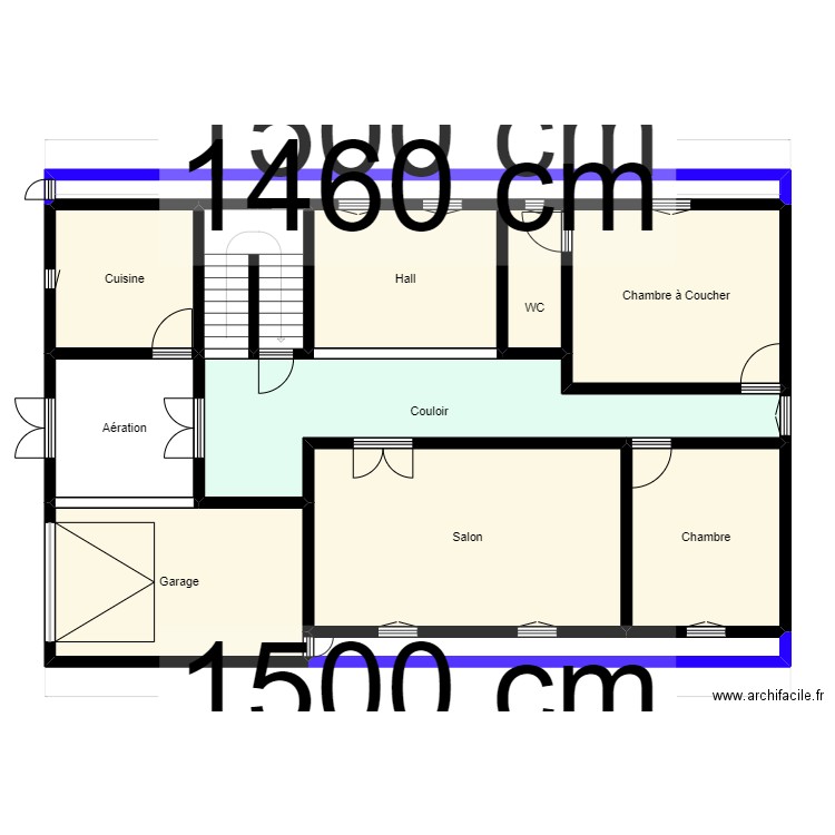 Plan de terrain 10mx15m Client 20 14 62 35 V2 test. Plan de 13 pièces et 124 m2