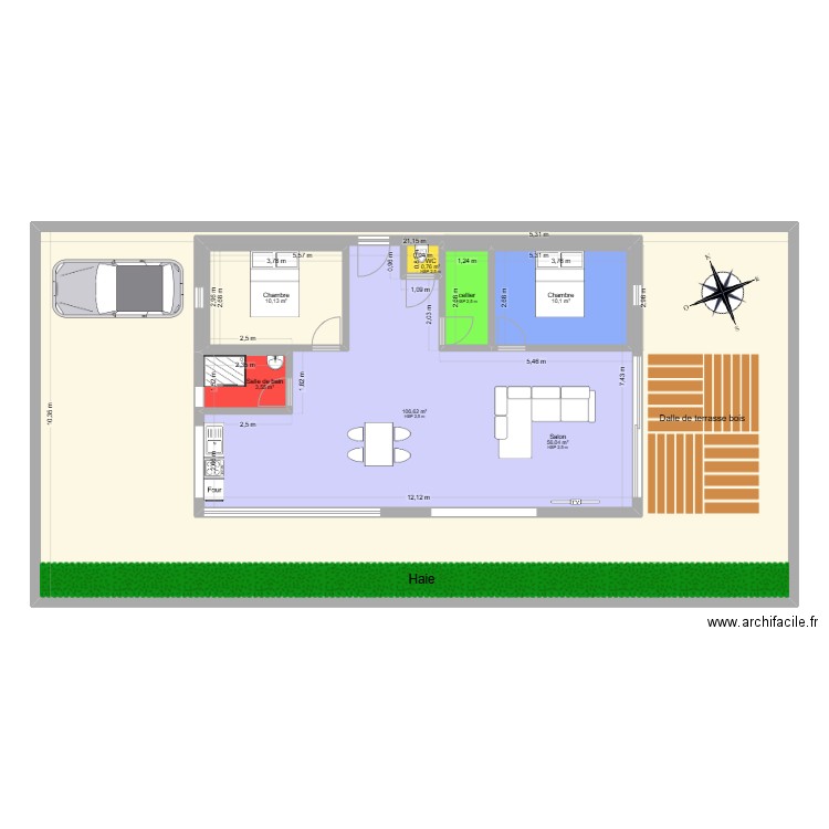 Plan maison Les Herbiers. Plan de 7 pièces et 315 m2