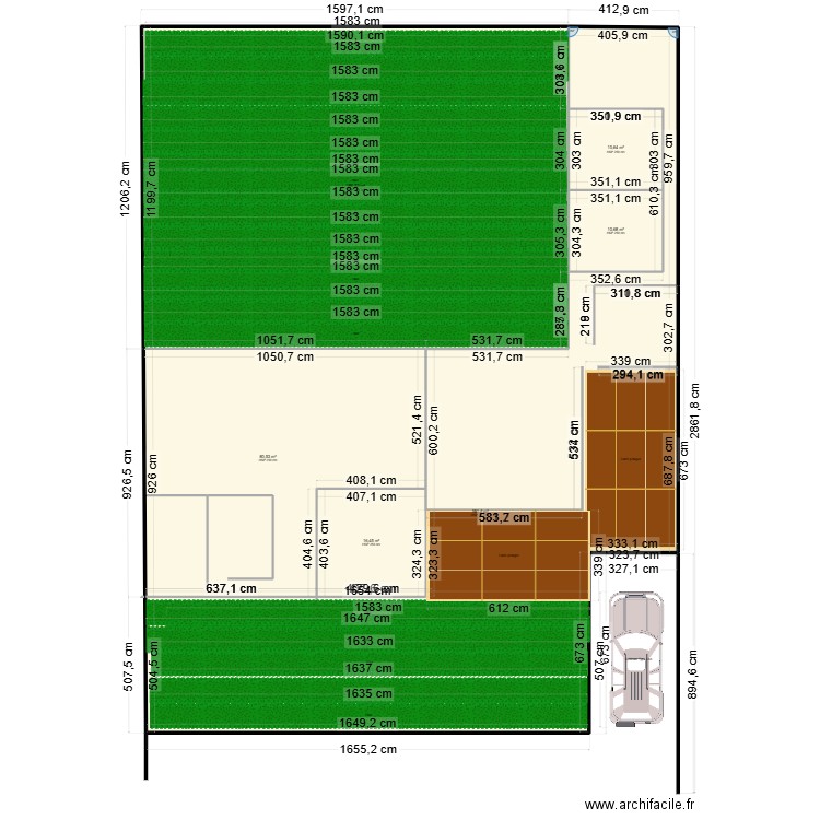 PLAN MAISON COMP. Plan de 6 pièces et 500 m2