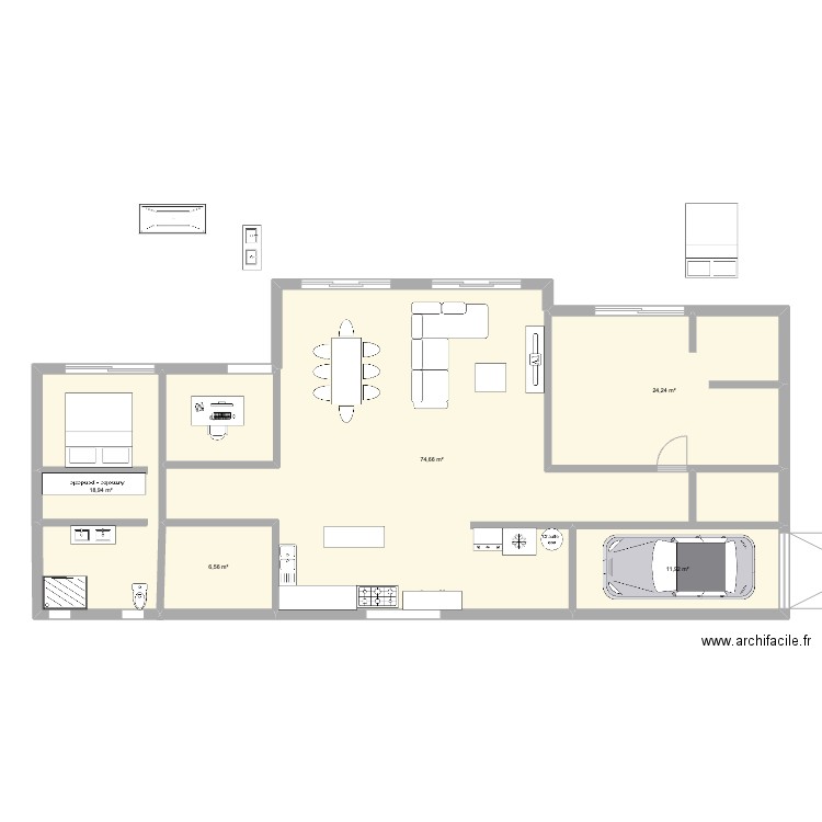 Maison 2024 v3. Plan de 6 pièces et 143 m2