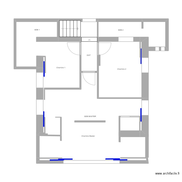 Roc&Mer - RDC - Cloisonnement. Plan de 0 pièce et 0 m2