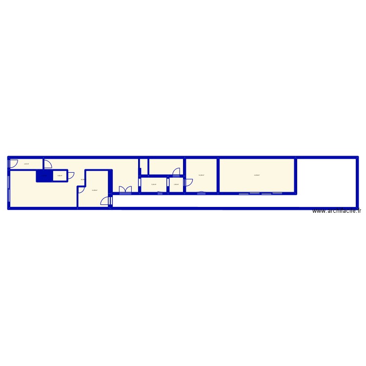 LES SABLES. Plan de 9 pièces et 138 m2