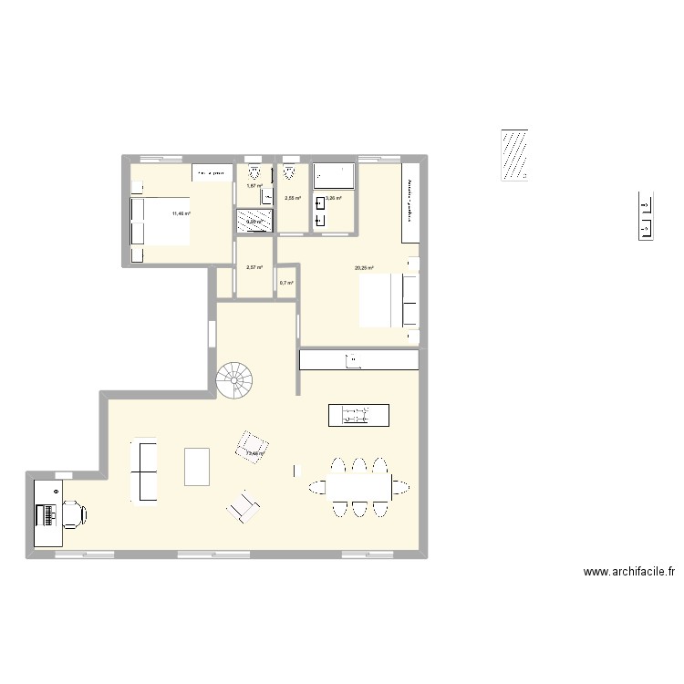 Mavromichali 2. Plan de 9 pièces et 117 m2