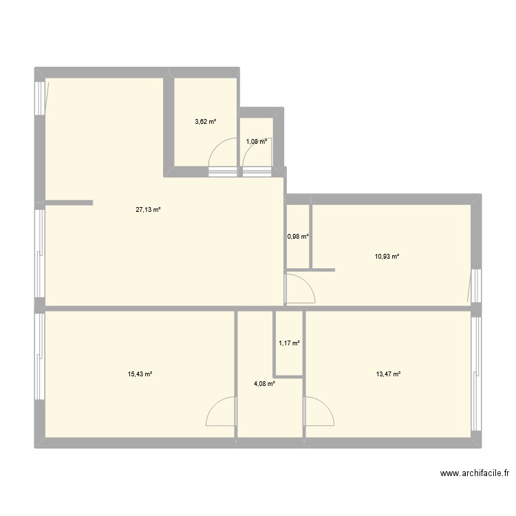 Plan 2 Clos idéal. Plan de 9 pièces et 78 m2