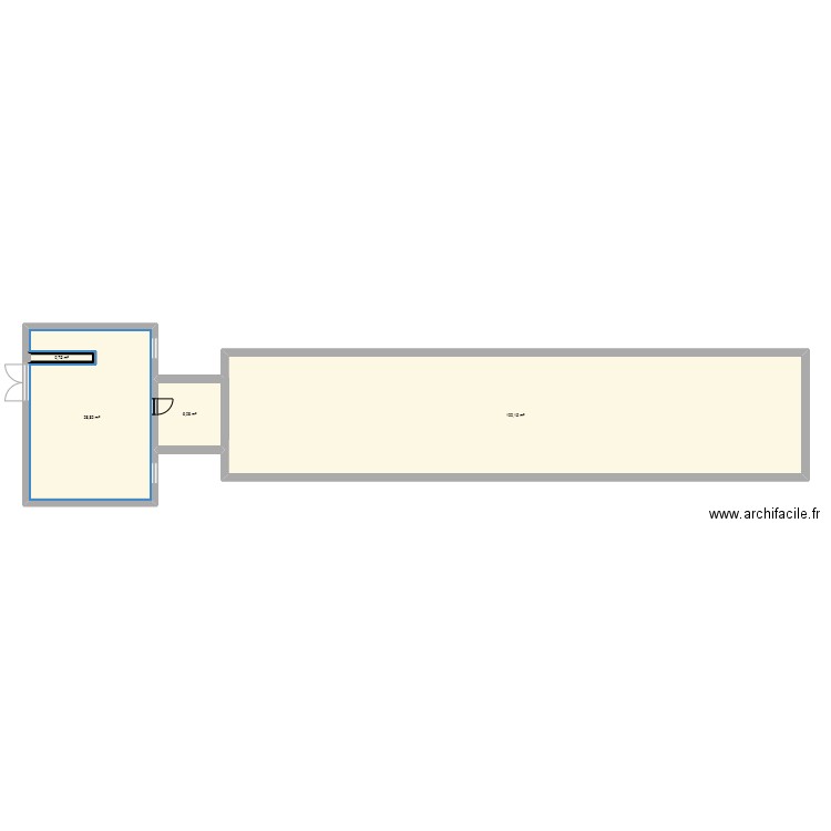 Gouttier annexe. Plan de 4 pièces et 136 m2