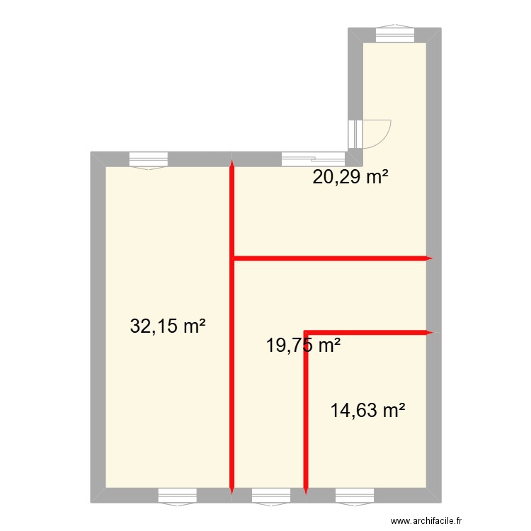 CELESTINS. Plan de 4 pièces et 403 m2