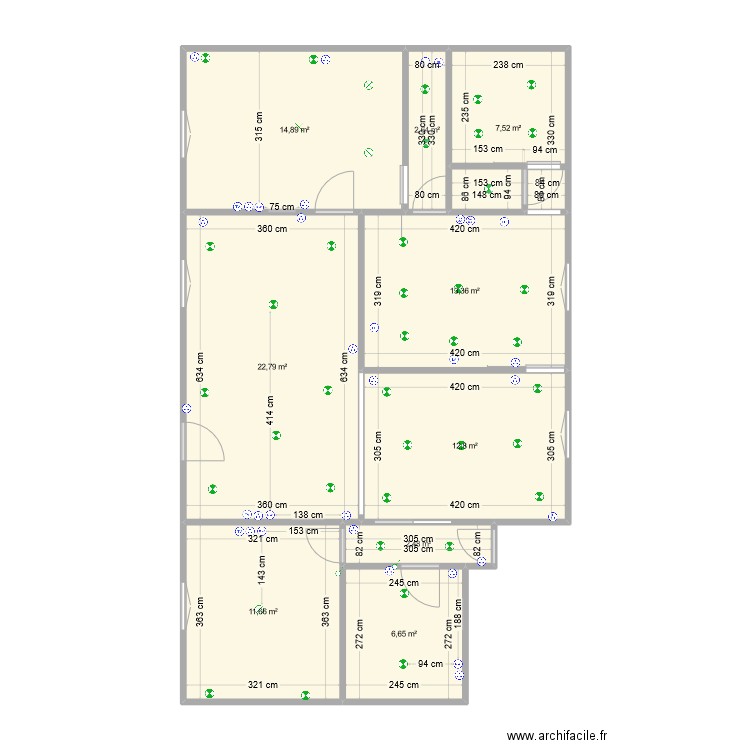 MITRY MORY DEFINITIF. Plan de 9 pièces et 95 m2