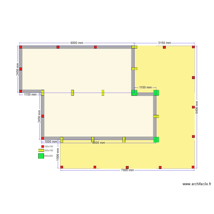 30-1 Углич сваи. Plan de 2 pièces et 47 m2