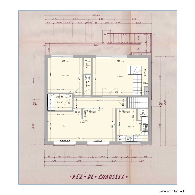 maison r1 tremie 2. Plan de 10 pièces et 71 m2