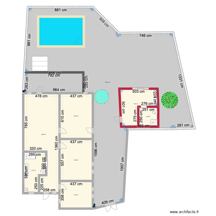 atelier da figueira. Plan de 8 pièces et 470 m2