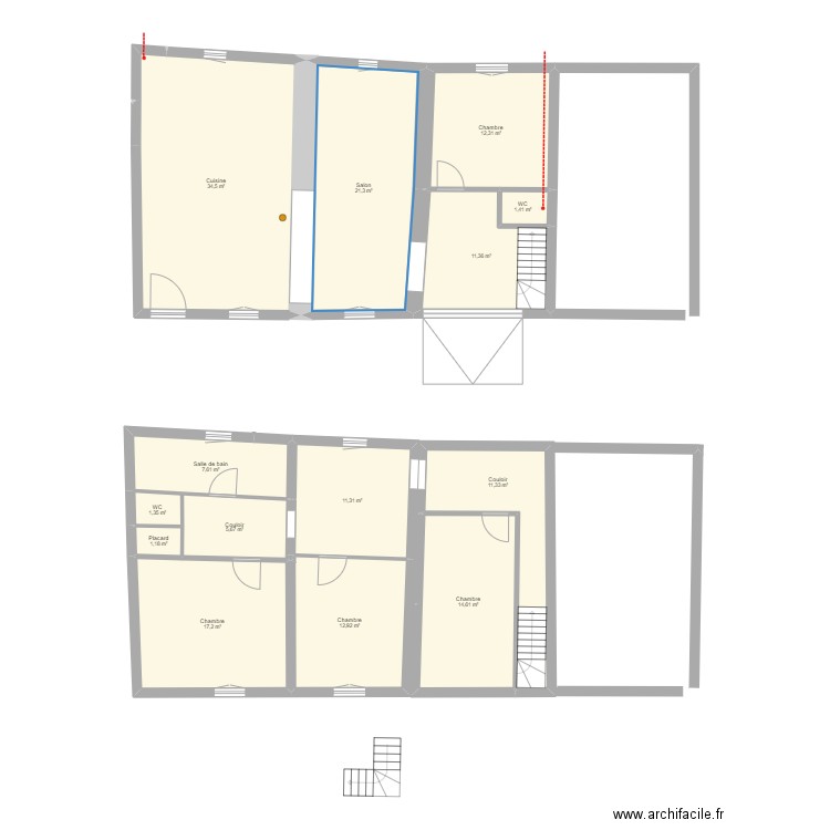 maison verthemex modif. Plan de 14 pièces et 164 m2