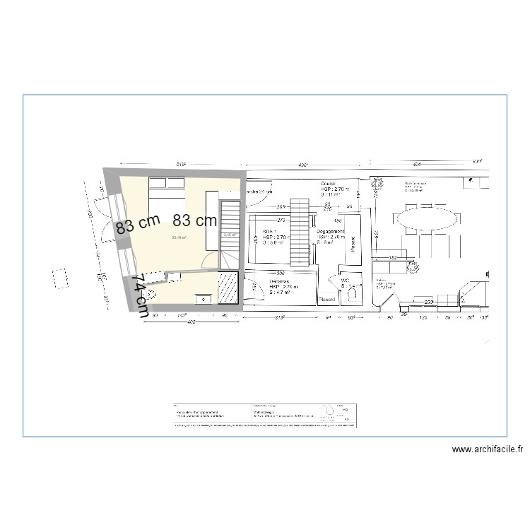 imane V6. Plan de 2 pièces et 26 m2