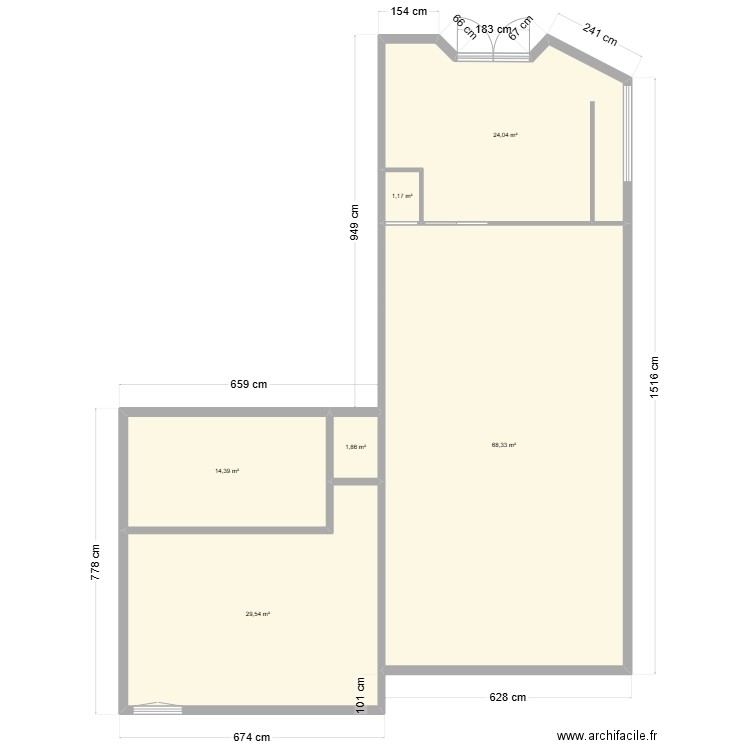 MARCORELLES FABIEN. Plan de 6 pièces et 139 m2