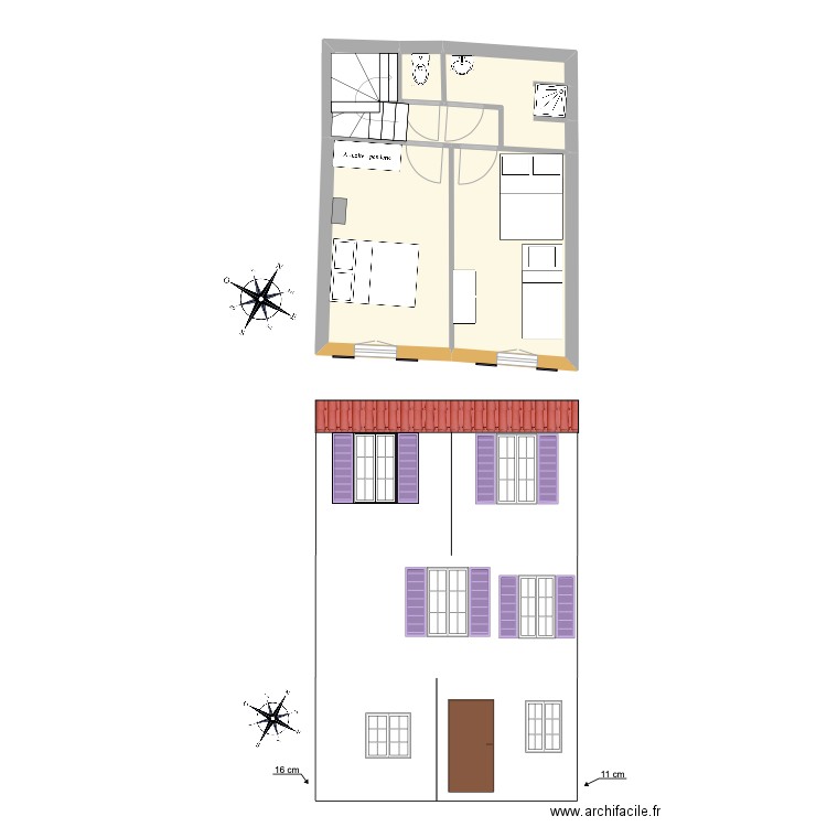 BAUDUEN 33. Plan de 10 pièces et 118 m2