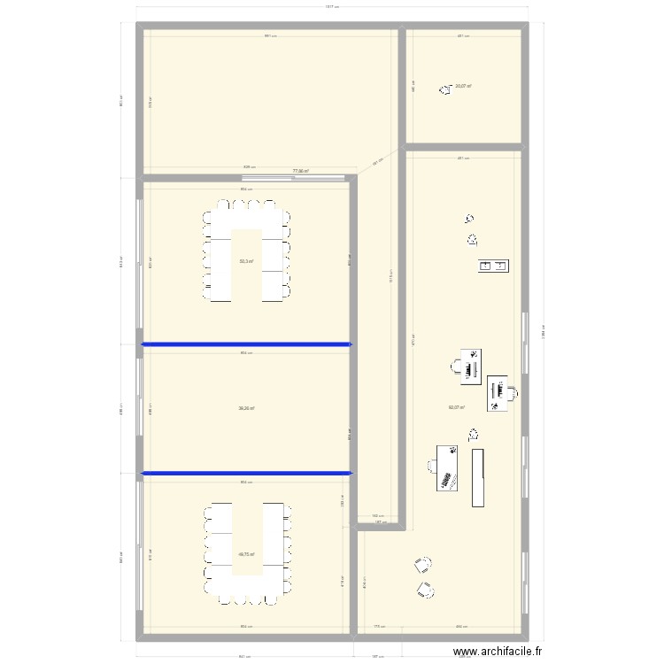 Maison déptale oct 24. Plan de 6 pièces et 329 m2