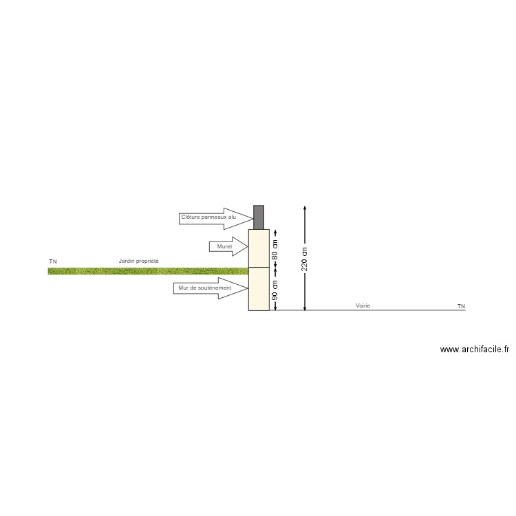 coupe cloture jacques. Plan de 0 pièce et 0 m2