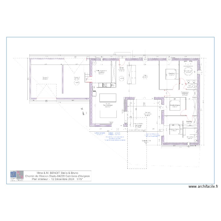 Plan cabrières. Plan de 0 pièce et 0 m2