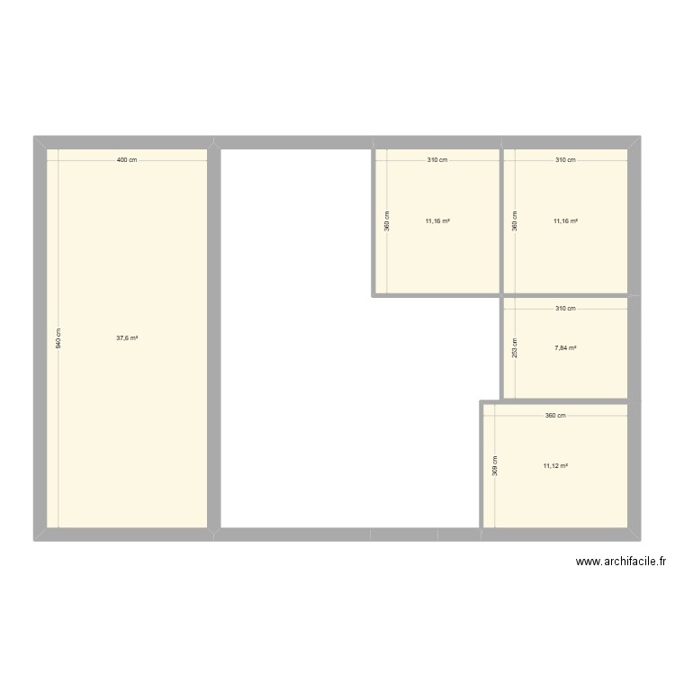 lucas st clar. Plan de 5 pièces et 79 m2