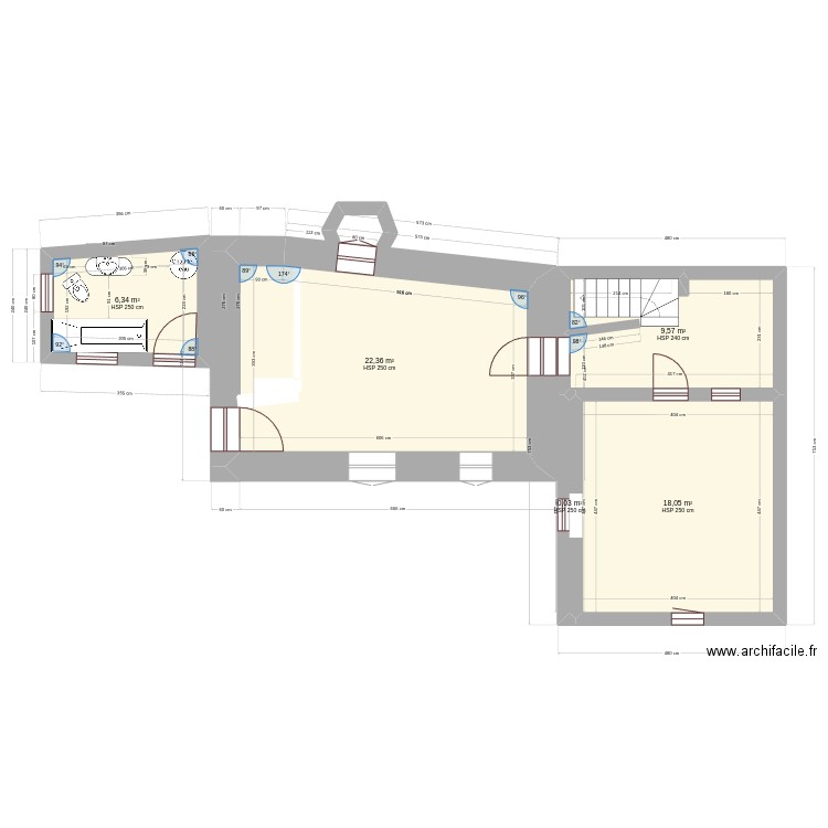 AlTeYraC1. Plan de 5 pièces et 56 m2