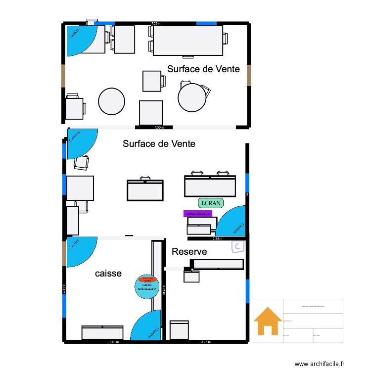 PLAN VIDEOSURVEILLANCE. Plan de 0 pièce et 0 m2