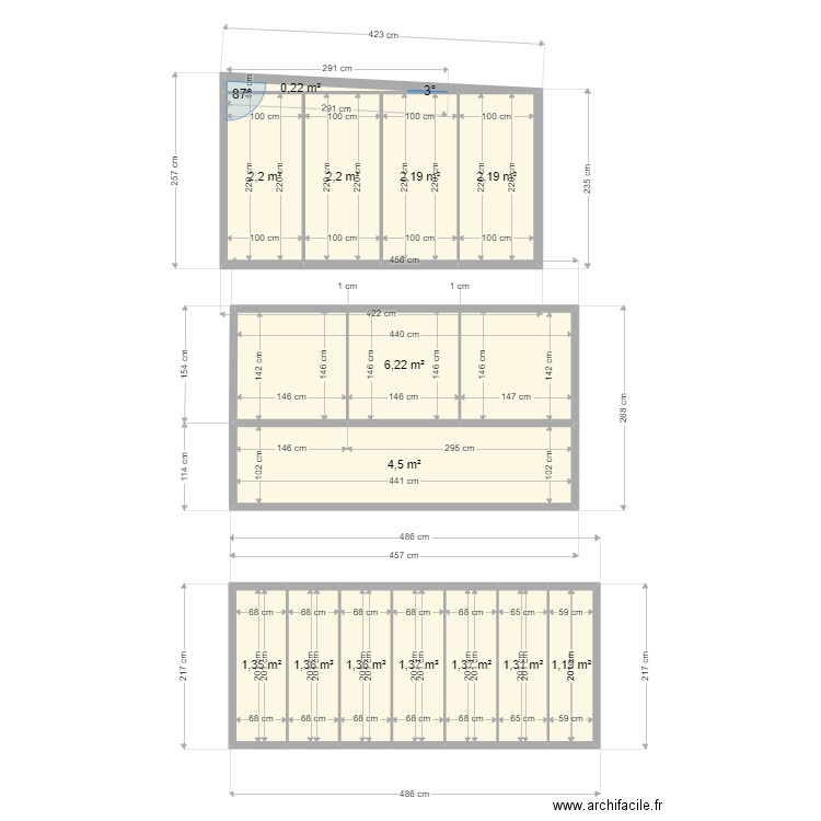 robert toiture. Plan de 14 pièces et 29 m2