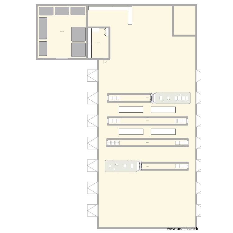 garage sausheim. Plan de 7 pièces et 1070 m2