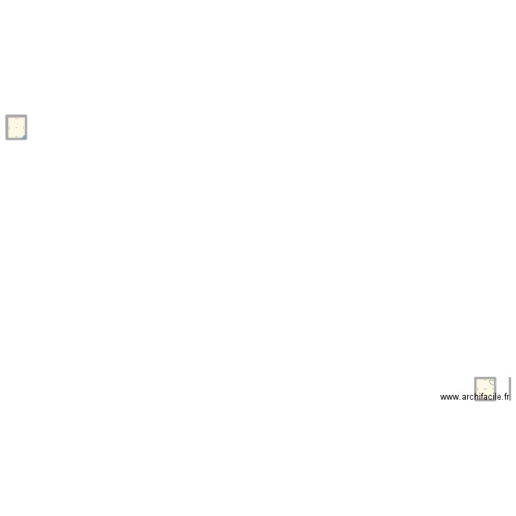 Maison. Plan de 2 pièces et 19 m2