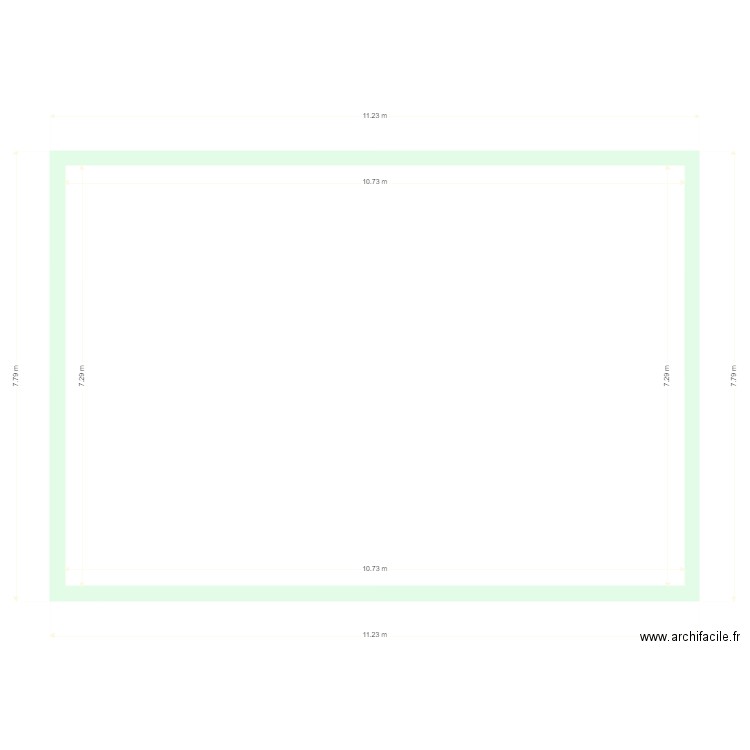 ODILE CAVE 2. Plan de 1 pièce et 78 m2