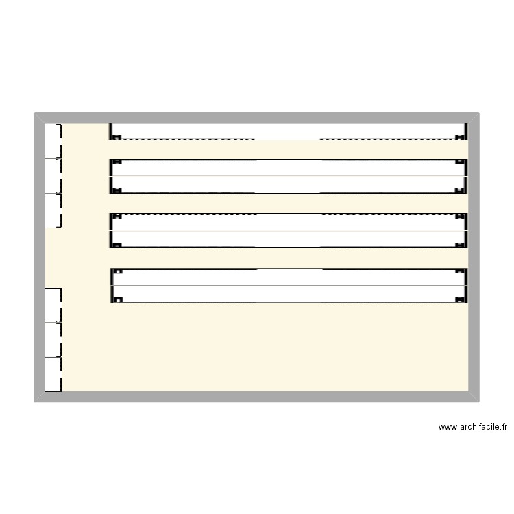 Archives BNIC . Plan de 1 pièce et 72 m2