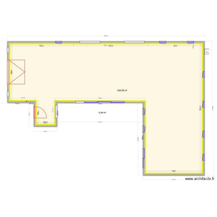 20 chemin des Ormes - 03110 Cognat Lyonne - Doublage. Plan de 2 pièces et 241 m2