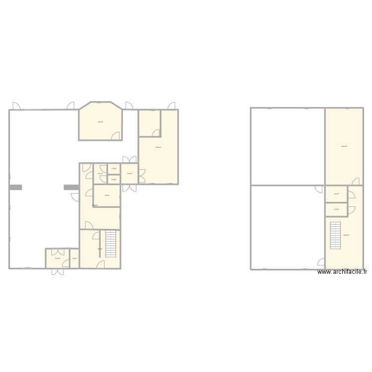 Foyer. Plan de 15 pièces et 195 m2