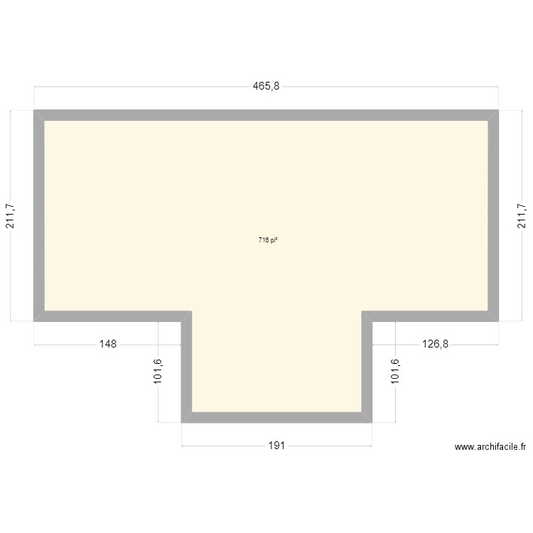 Karine Laperriere . Plan de 1 pièce et 66 m2