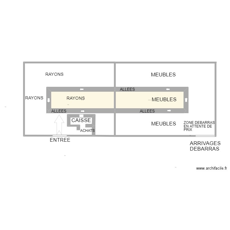 PLAN GAP 3. Plan de 2 pièces et 96 m2